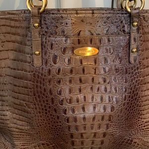 Brahmin ladies beige / grayish handbag